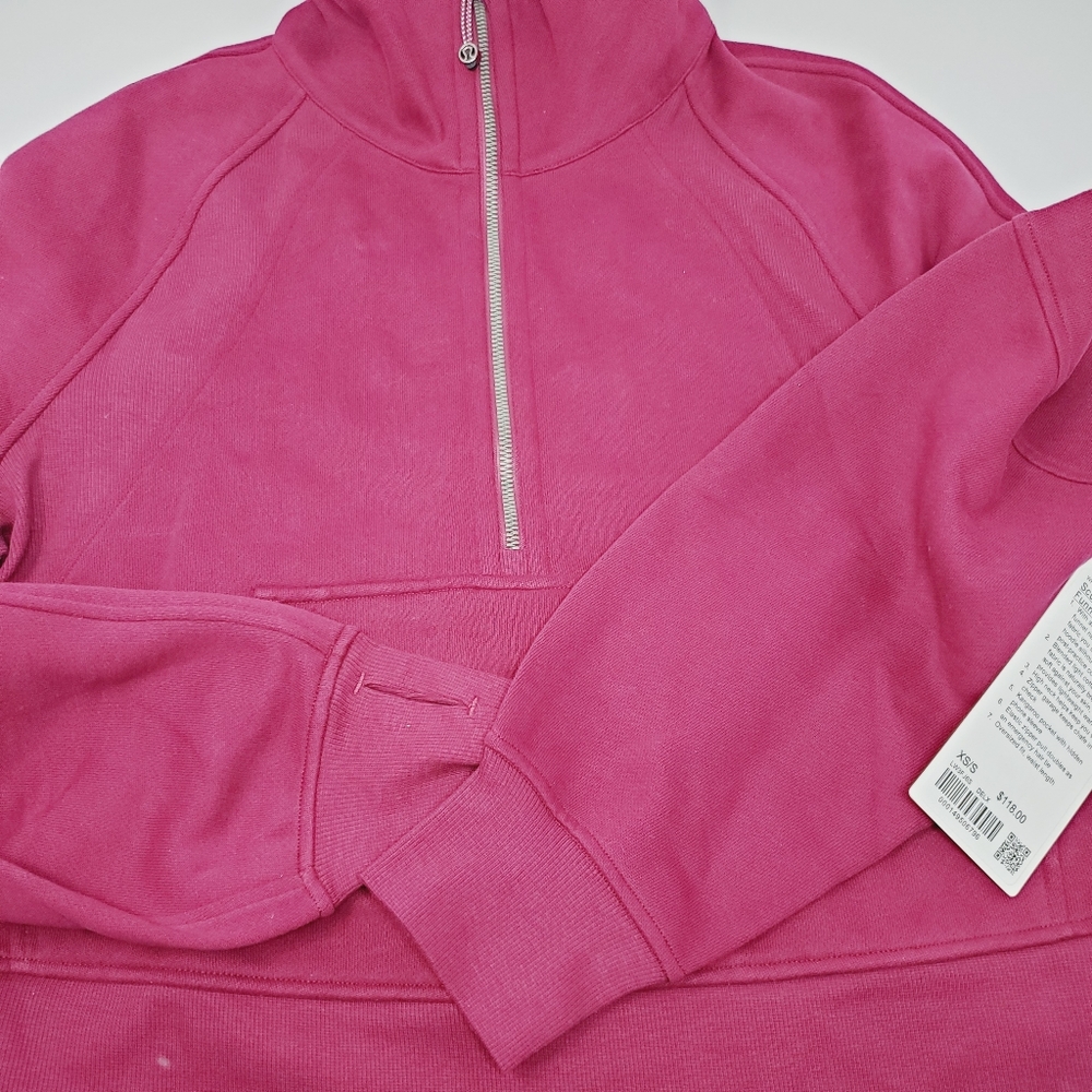 lululemon athletica Half-Zip Pullover Jacket in maroon